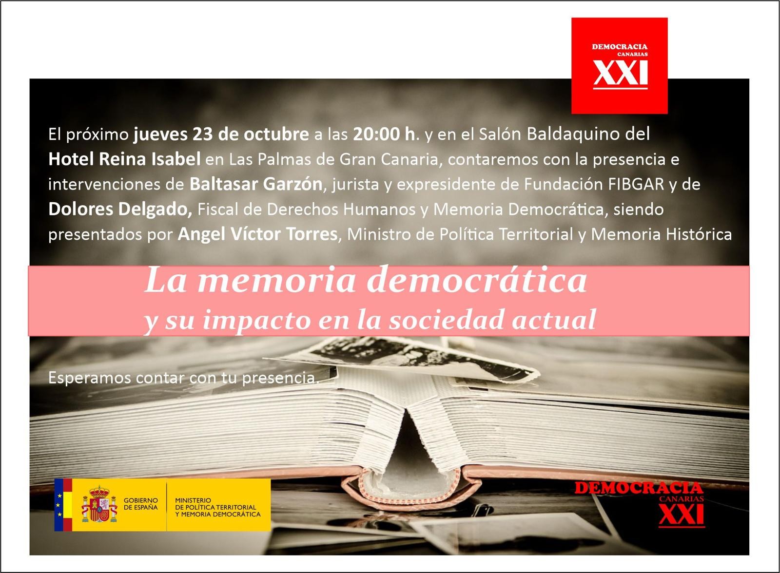 LA MEMORIA DEMOCRATICA Y SU IMPACTO EN LA SOCIEDAD ACTUAL